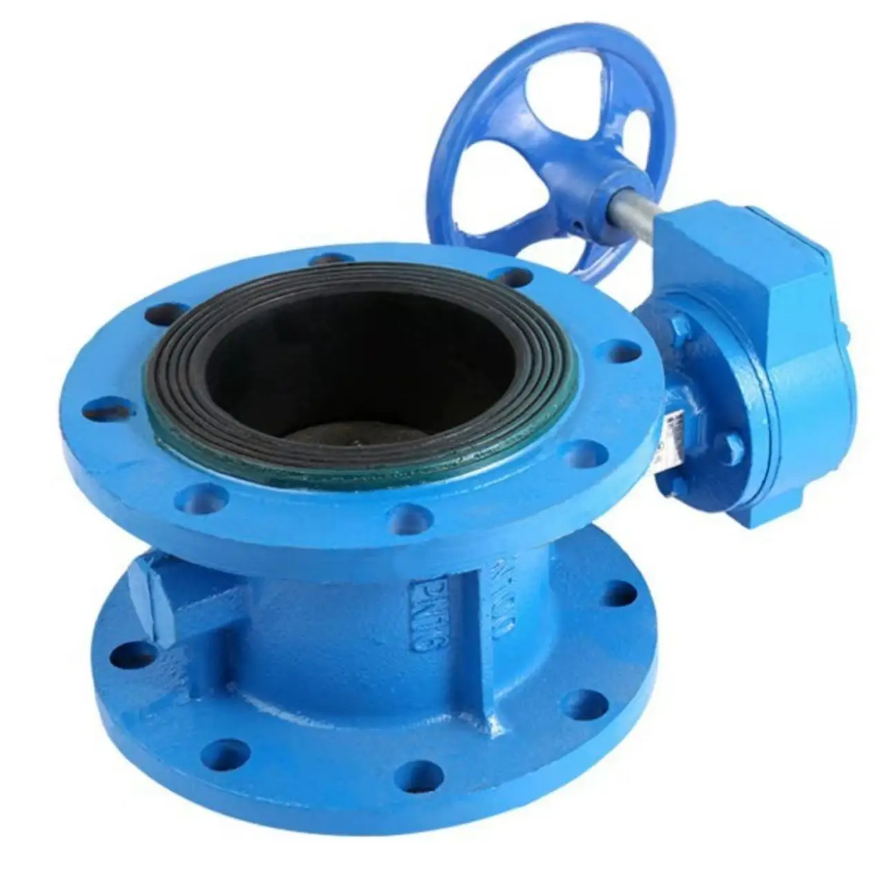 High quality DN100 4 Inch butterfly valve various ductile iron flanged handwheel butterfly valve with gearbox