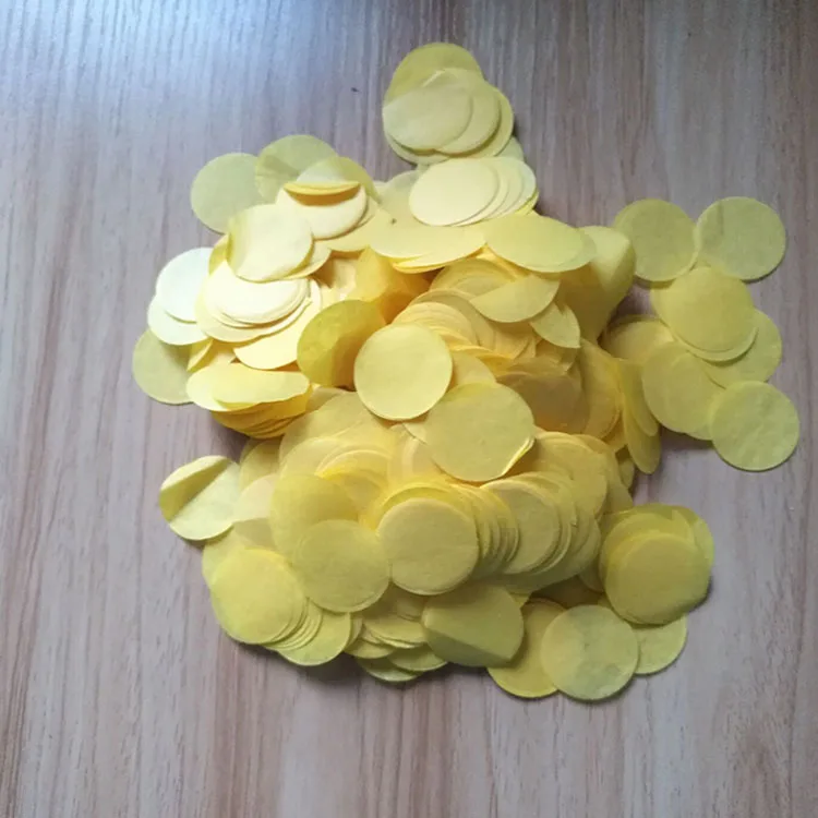 Оранжевый и черный тканевый круглый конфетти оптом