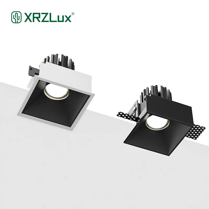XRZLux 10W COB Ceiling Down Light Recessed Waterproof IP44 LED Downlight Indoor Bathroom Lighting Lamps Square LED Spotlight