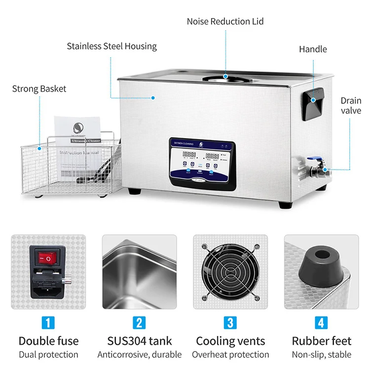  Skymen JP-100S 30L Ультразвуковой очиститель для ванны sonicator