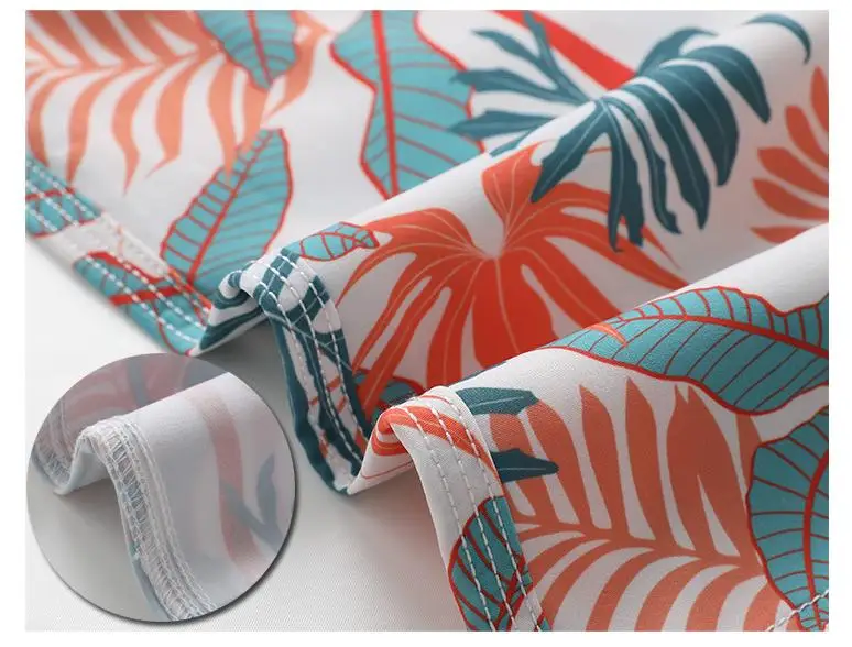 wholesale 100% polyester mesh sublimation Hawaiian breathable quick dry drawstring summer men swim shorts