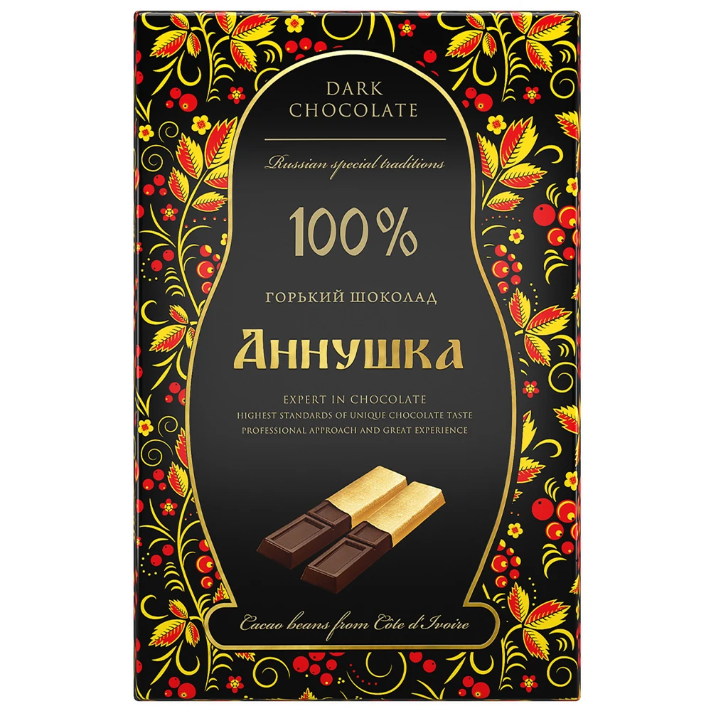 
Annushka Bitter chocolate sticks 100% cocoa 