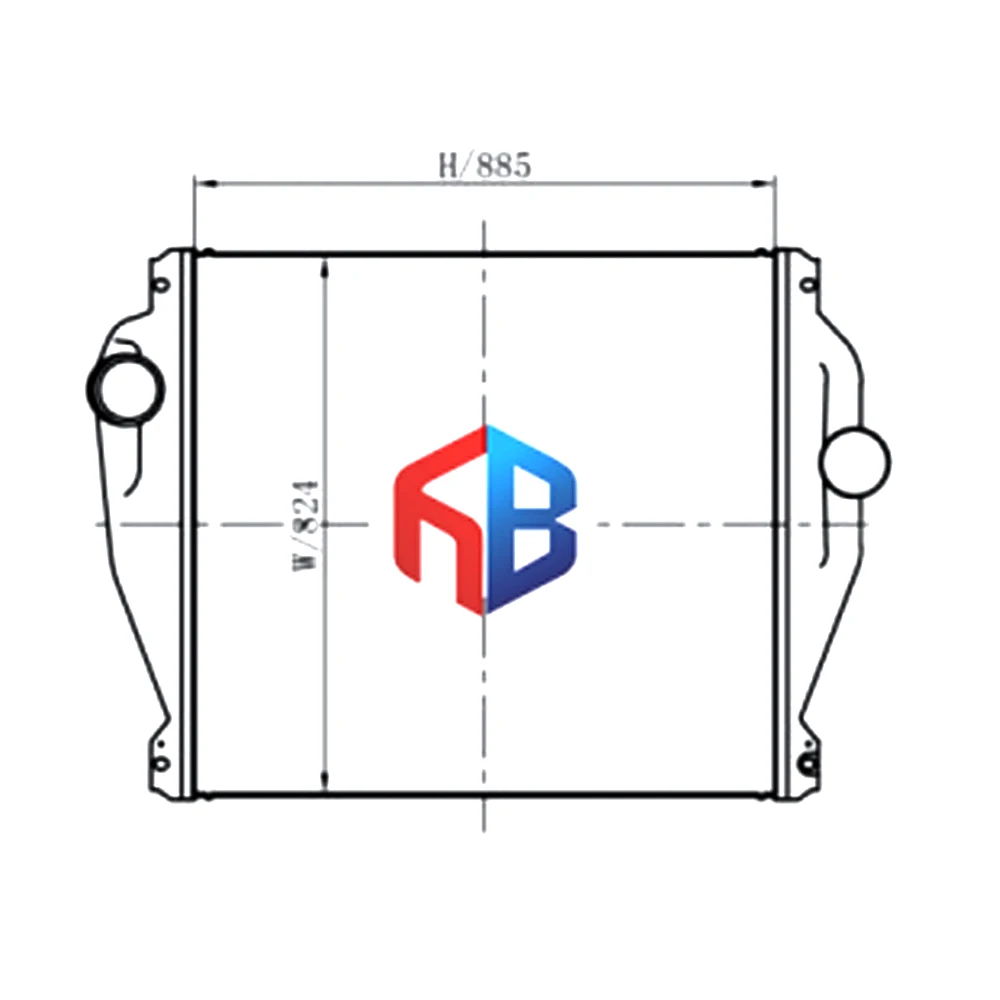 OEM FRT18127 4401-1719 алюминиевый турбо-охладитель воздуха для грузовых автомобилей Western Star Китай интеркулер от производителя