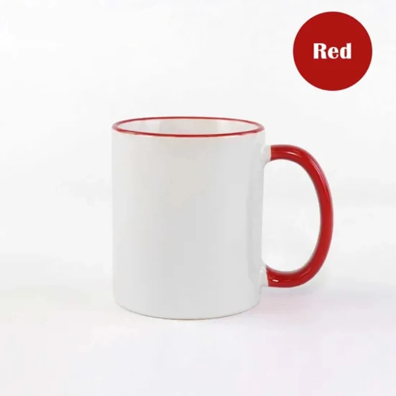 Sublimation Blanks 11oz Handle Color Ceramic Mug