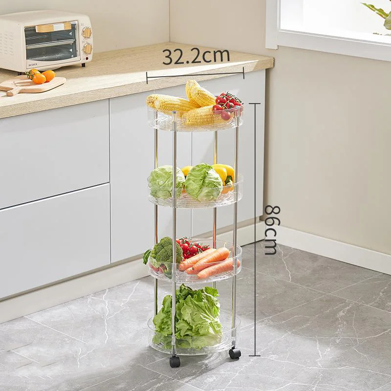Stainless Steel Kitchen Shelf Storage Organizer Rack On Wheels For Sale