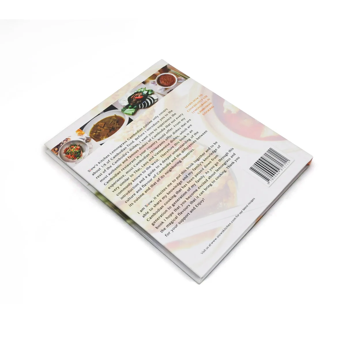Jame Books Printing remembrance Cooking book  2022 A4 A5  publishing Custom design logo novel English reading books
