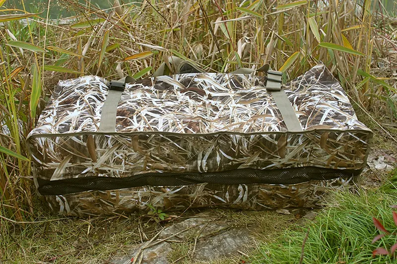 YOUK 12 Slot Waterproof and Durable Duck Decoy Bag with Waterfowl Hunting Blind Camouflage Print Custom Outdoor Design
