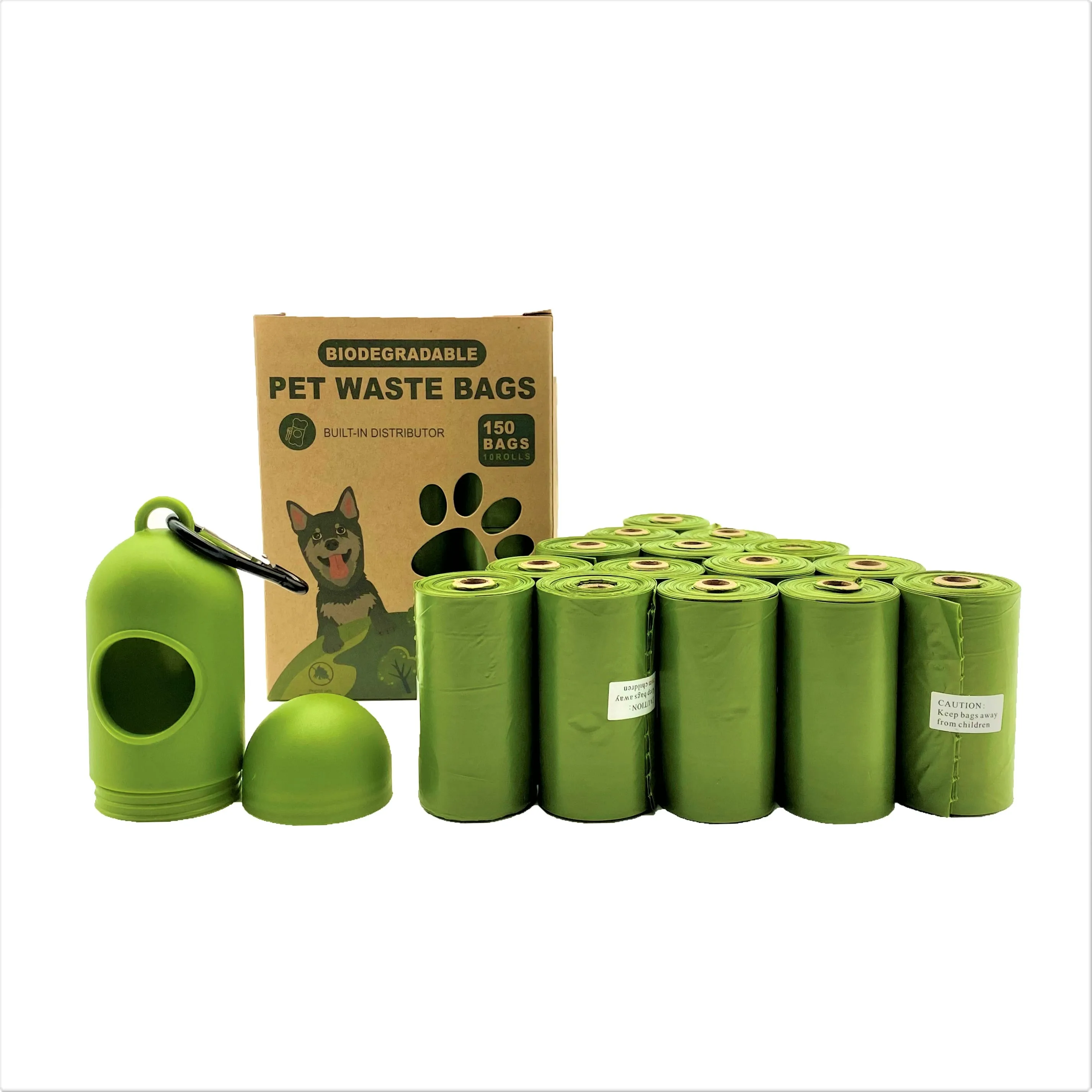 professional manufacture custom dispenser pet holder recycle plastic custom print drawstring dog poop bag