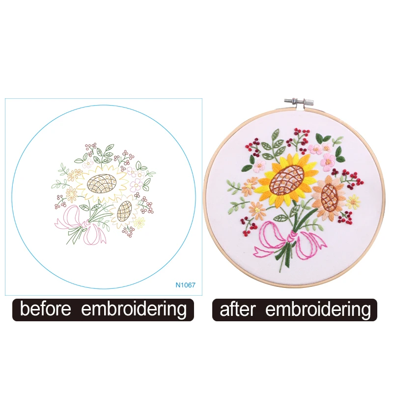 Hand Embroidery Orna Diy Cross Stitch Kit Print Hand Embroidery