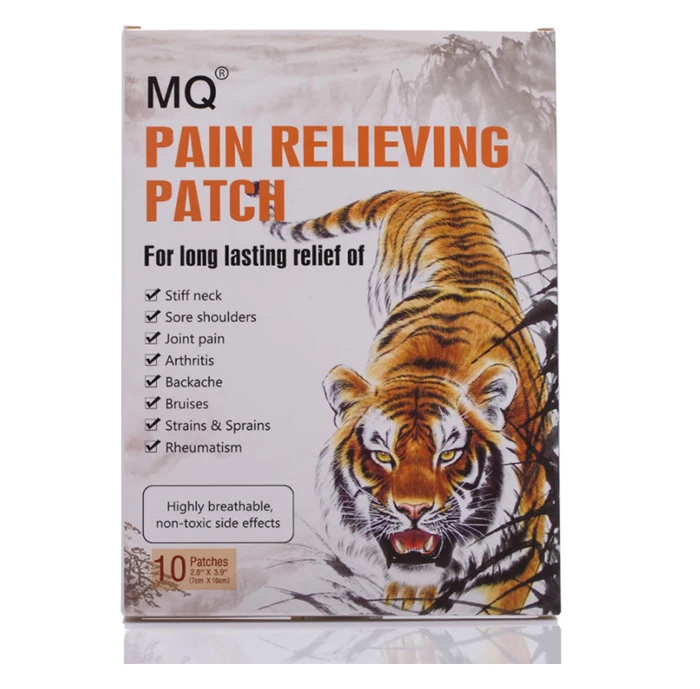Chinese tiger balm knee backache patch plaster blood circulation stasis eliminating heat tiger patches