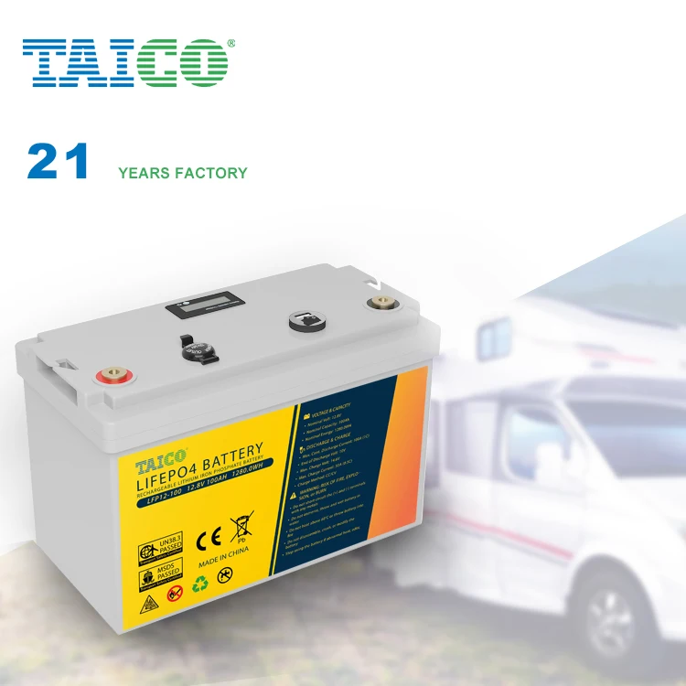 Lithium Ion Battery Lead-Acid Gel Battery Yabo Custom RV/ Camping Long Life Cycle 170Ah 150Ah 100Ah 12V 24V LiFePO4