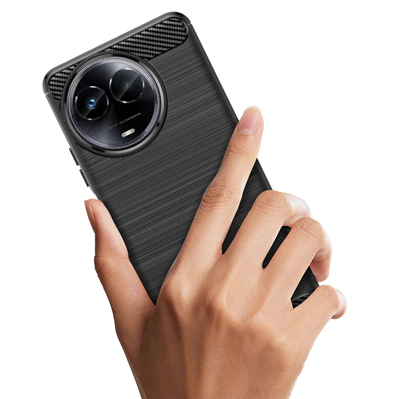 Brushed Carbon Fiber TPU Phone Case For Vivo Y02T Y02A Y02 4G Y11 2023