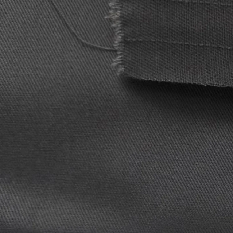 Spot 100% cotton black flame retardant anti-static fireproof twill workwear fabric
