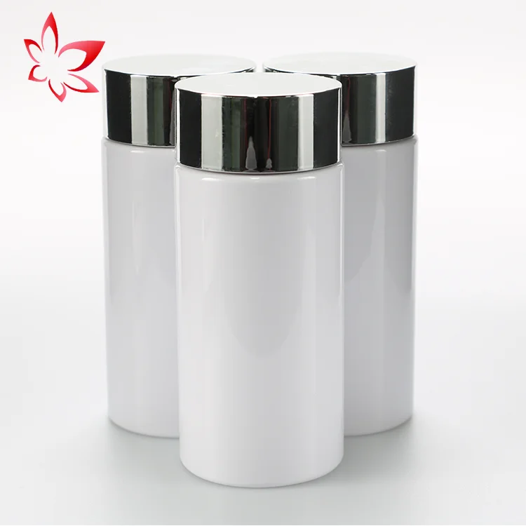 Julung Hotsale 250cc Pet White Capsule Container Pill Bottle Plastic Bottle With Tamper Proof lid