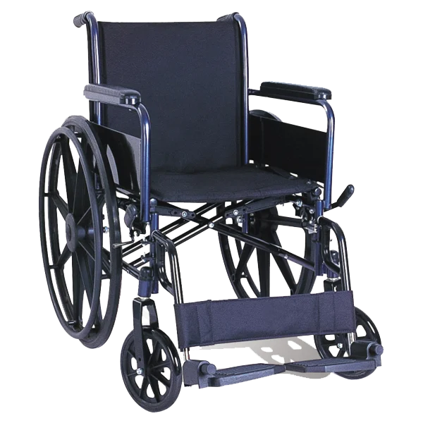 18 Steel Wheelchair Detachable armrest Detachable footrest Mag wheel