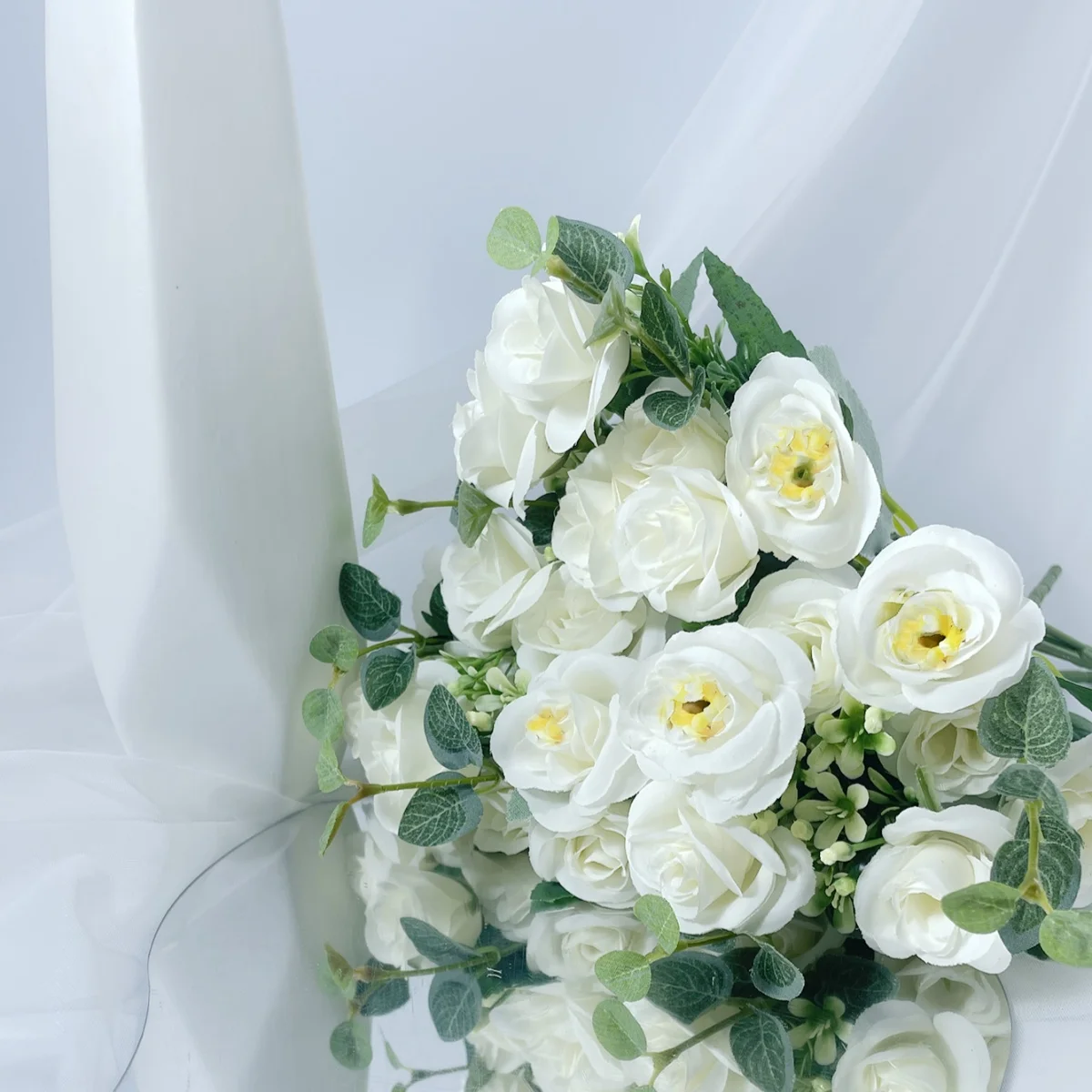 Simulated flower peonies sprigs Sweet and cute wedding decoration flowers shoot gift props bouquet