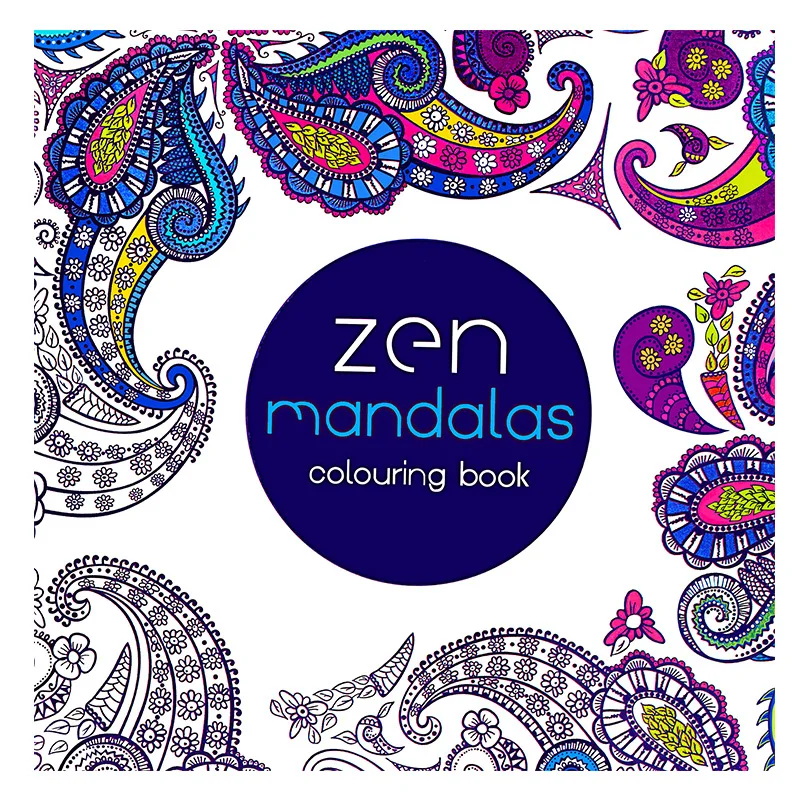 Custom Softcover Book Secret Garden Coloring Book Decompression Mandala Coloring Book for Adults