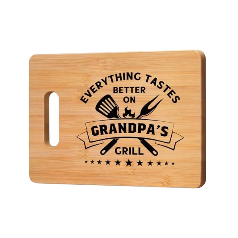 Custom Engraved Personalized Vintage Rustic Fruit Vegetable Meat Kitchen Bamboo Cutting Board bamboo Chopping Board