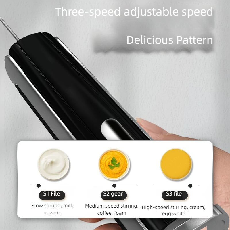 Wholesale High Efficiency Battery Operated Automatic Milk Foam Maker for Lattes Coffee Handheld Electric blender