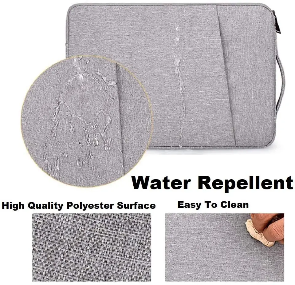 Micani Laptop Sleeve Compatible with 13-13.3 Inch Waterproof Shock Resistant Tablet Bag Case with Handle and Pocket