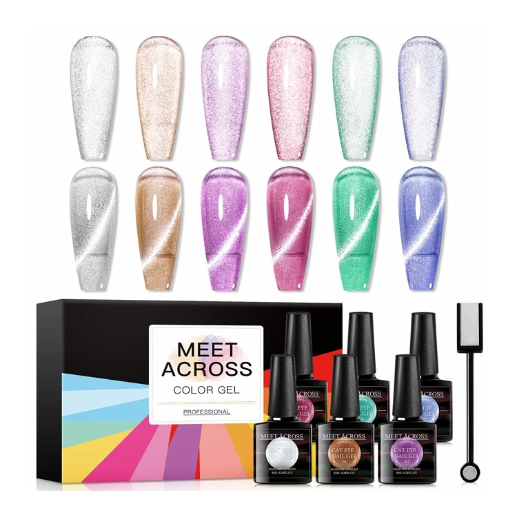 The New Listing Lavender Violet Polish Soak Off Uv 1 Kg Solid Cream Color set blue cat eye gel