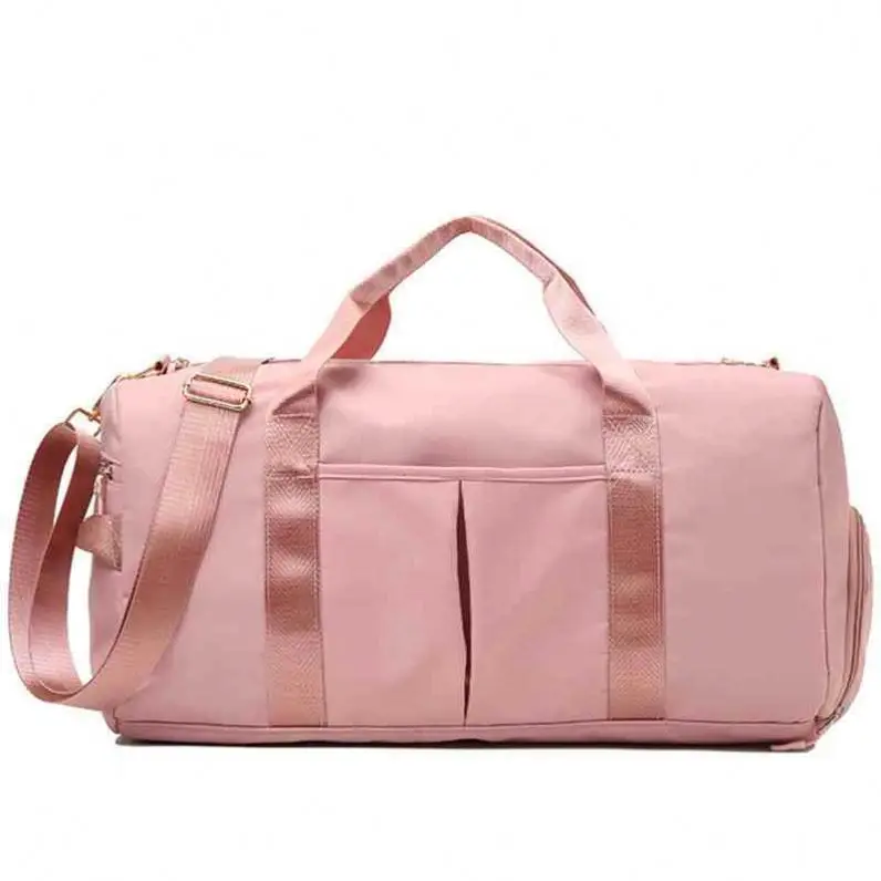 Custom Hot Sale Large Capacity Waterproof Foldable Trolley Shoe Storage Sports Gym Travel Duffle Bag