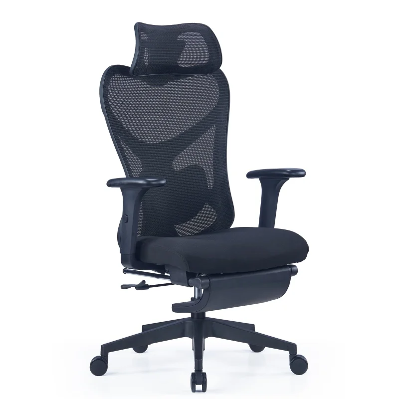 Swivel Revolving Office Chairs Ergonomic Gas Lift For Office Chair With Footrest Fabric Work Chair Office Modern