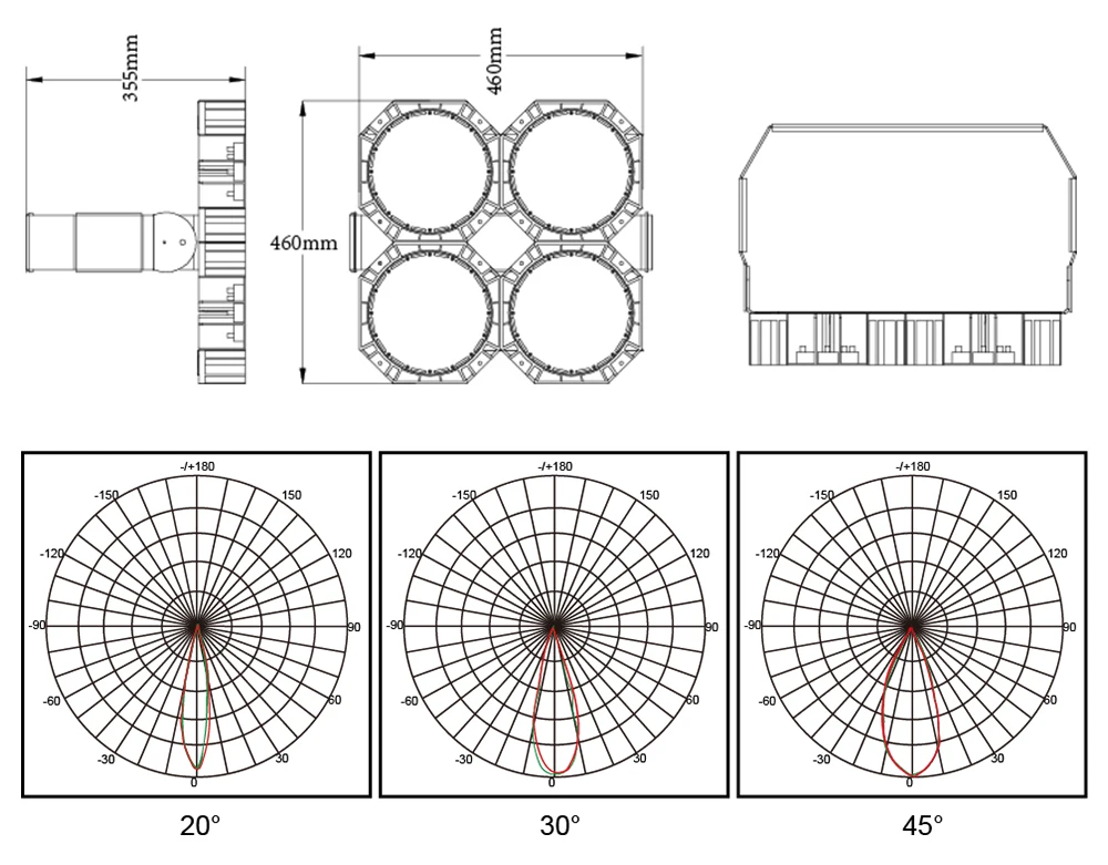 
Modular Design 500w led round floodlight for football field light 