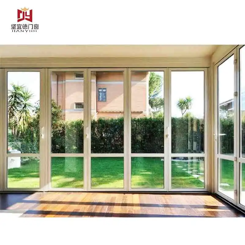 Высокое качество водонепроницаемый UPVC Створки двери ванной комнаты ПВХ створчатая дверь