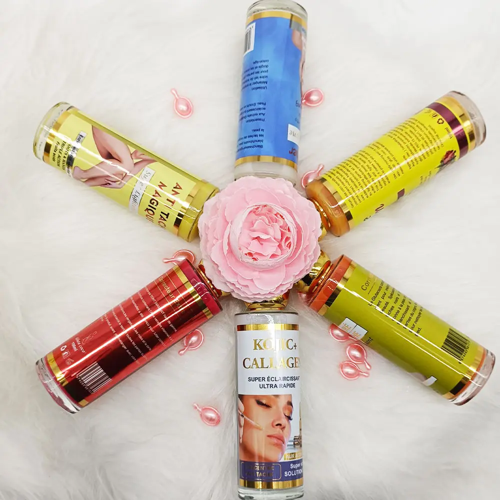 OEM Skin Care Pigmentation Removal Serum Whitening Brightening Natural Organic Vegan Dark Spot Coretcting Glow Serum
