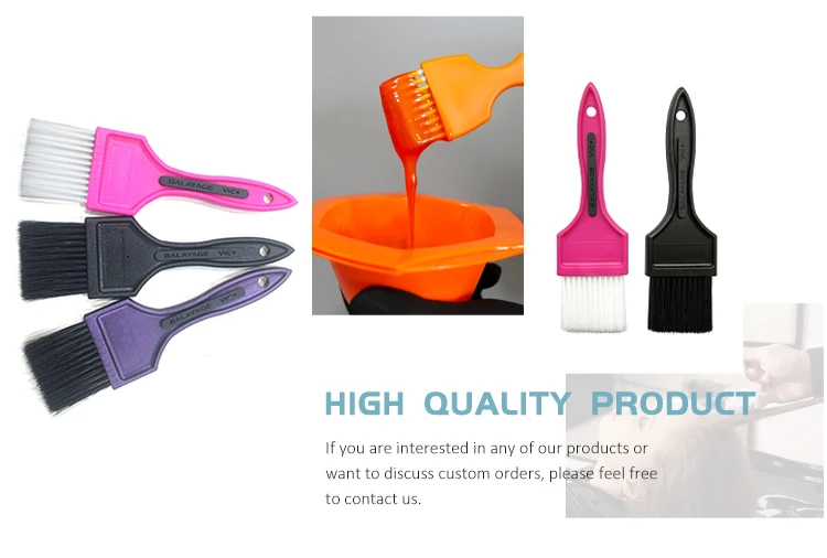Salon Dyeing Tools Plastic Hair Coloring Tint Brush for Barber heatless hair curler detangling brush Other Hair Styling Tools