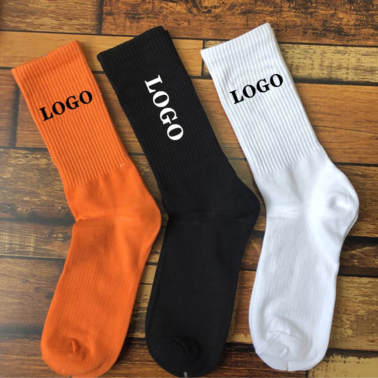 Quality Compression Calf Grip Designer Mens Crew Unisex Sport Cotton Custom Logo Socks Men With LOGO