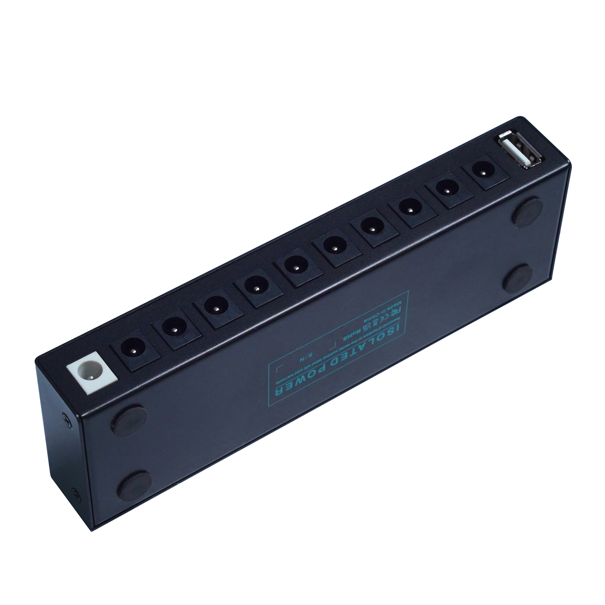 10 Isolated DC Output 9V 300mA 5V 1000mA Guitar Pedal Board Power Supply with Short Circuit Overcurrent Protection USB Port