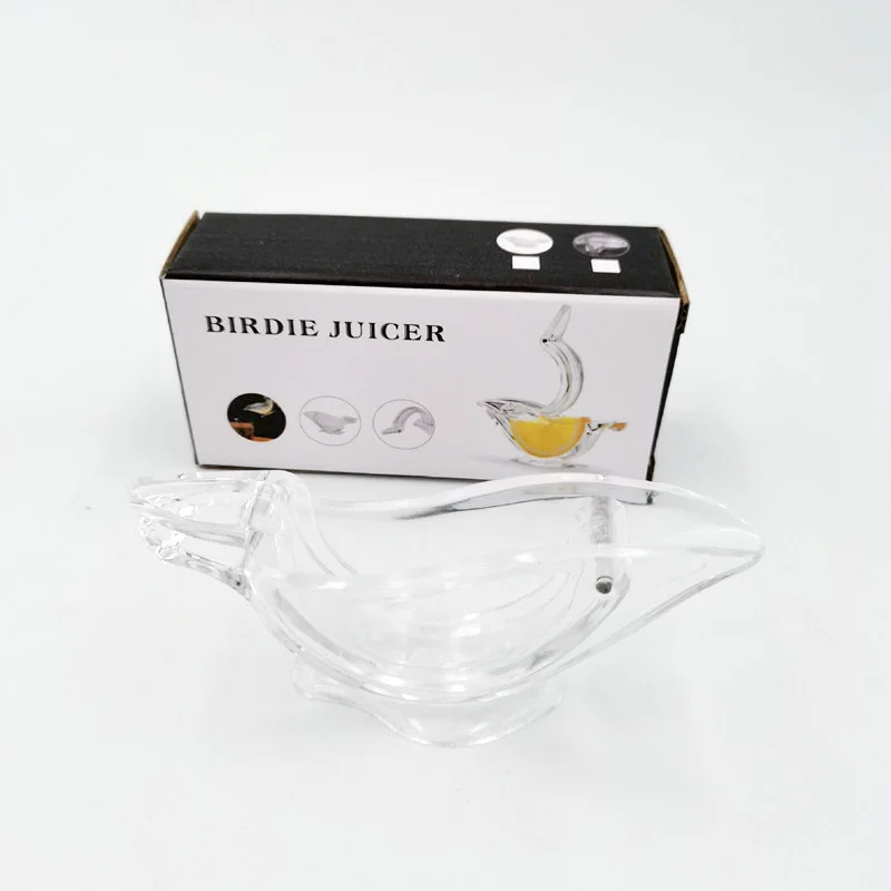 Hot Sale acrylic Lemon juicer slice squeezer portable hand press fruit juicer extractor machine for lemon lime orange pomegranat