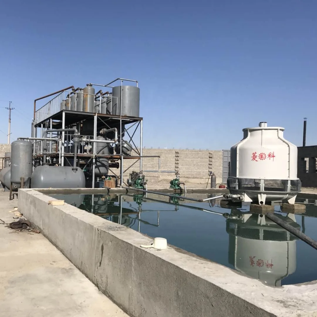 Small Scale Crude Oil used  engine oil  Refinery Diesel Base Oil Diesel Distillation Machine Manufacturing Plant