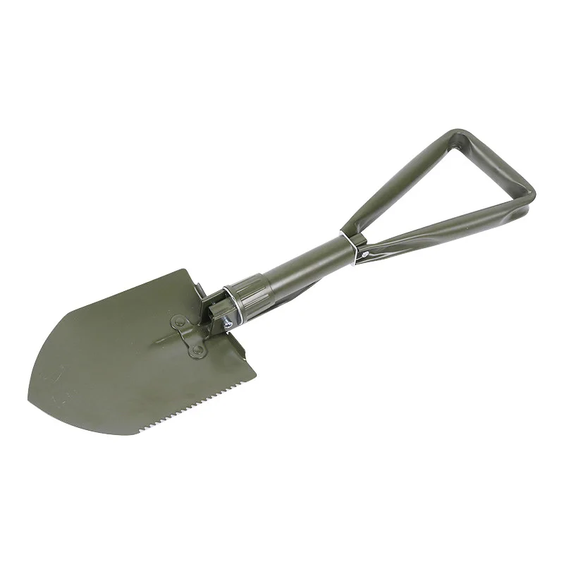 Heavy Duty Carbon Steel Camping Survival Gear Tools Entrenching Garden Shovel Multipurpose Folding Survival Shovel With Pick