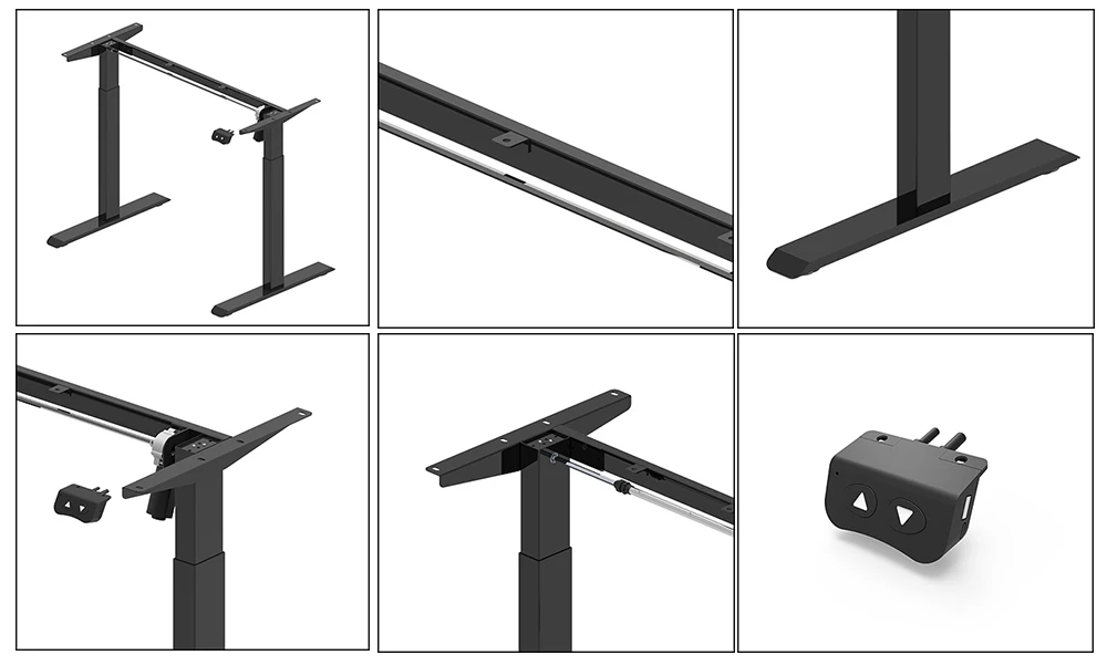 Direct Factory Ergonomic Electric Sit to Stand Desk Single Motor Height Adjustable Standing Office Desk