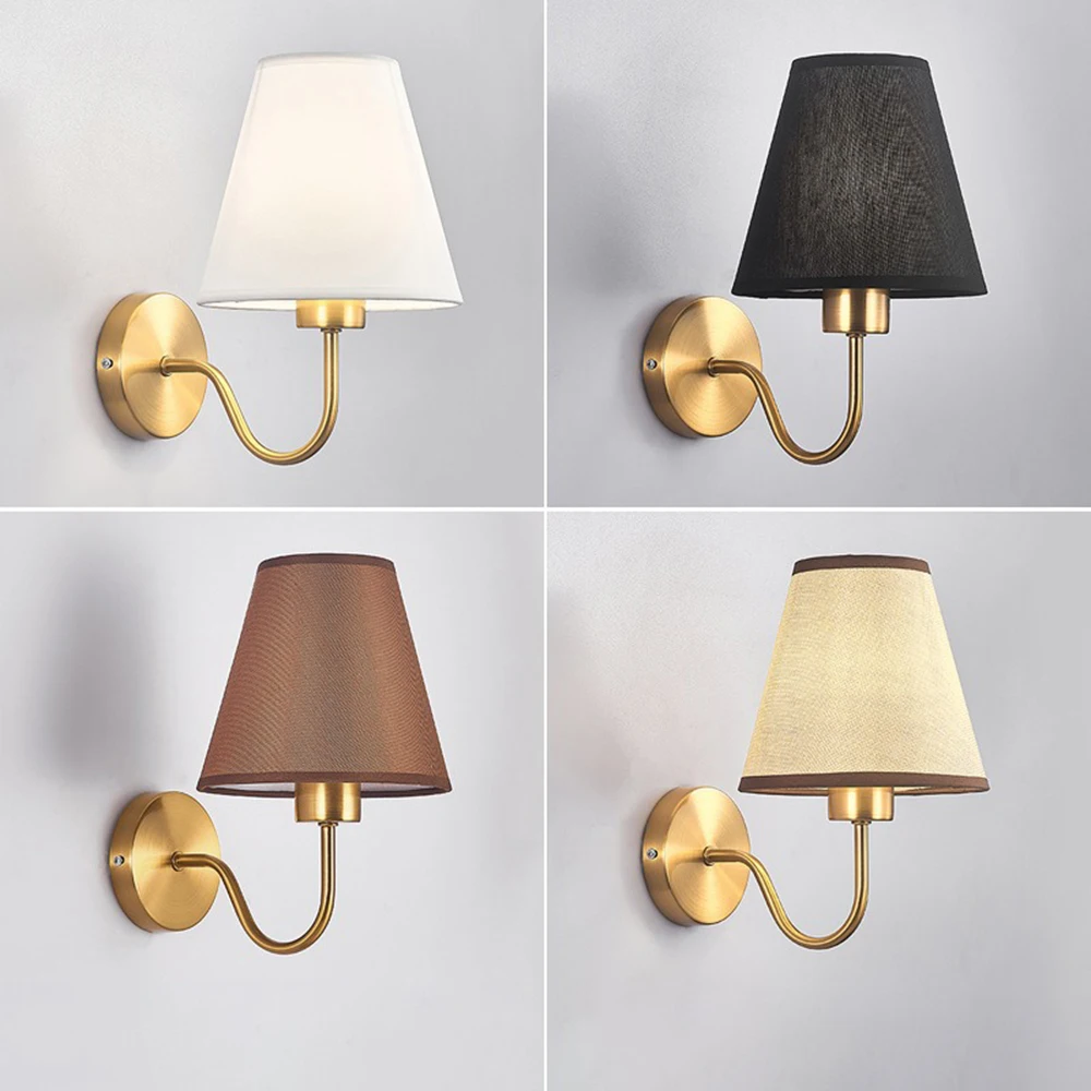 Led Lights Wall Lamps Vintage Style Interior Indoor Lighting Classic Modern Cone for Home Wall Sconce for Decoration Black