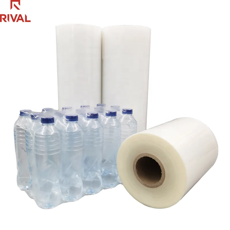 China Manufacture Supply Factory PE Customised Plastic Films Printable Packing Heat Shrinkable Shrink Roll Plastic Bottles