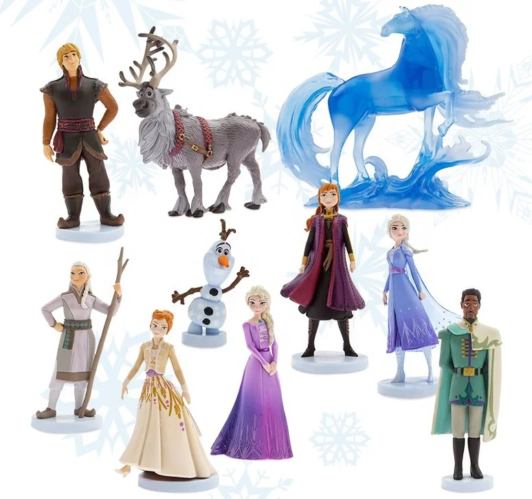 Frozen 10pcs/set Elsa Anna Princess Olaf PVC Action Figure Model Toy