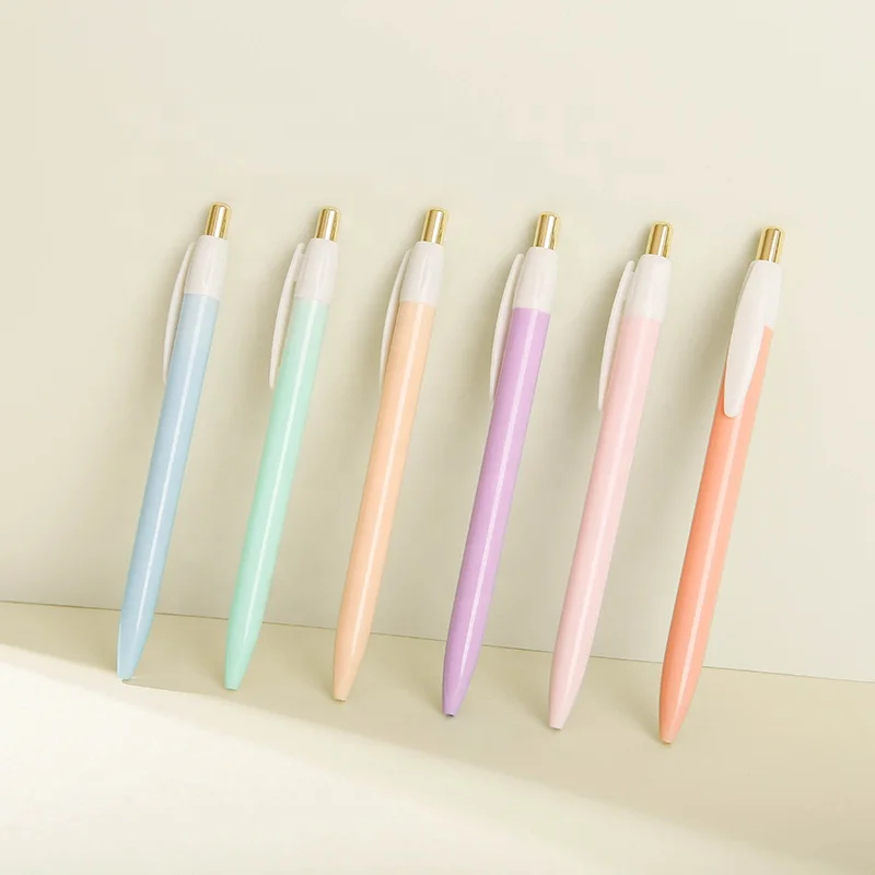 Hot Cheap Custom Logo selling promotional pen pink ballpoint pen for wholesale Office Supply