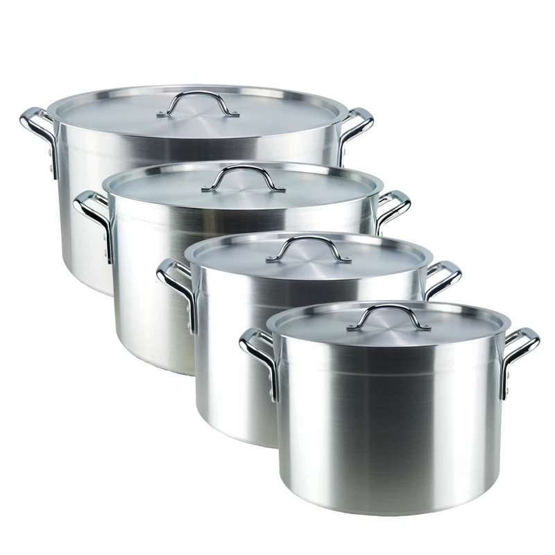 2024 New large-capacity high-quality stainless steel soup pot with lock handle