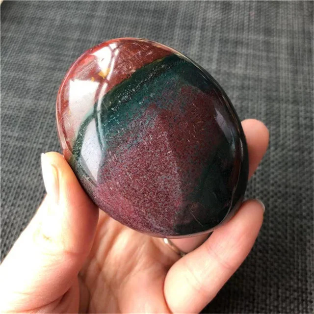 New arrivals semi precious stone natural ocean jasper crystals palm stones for Healing Reiki