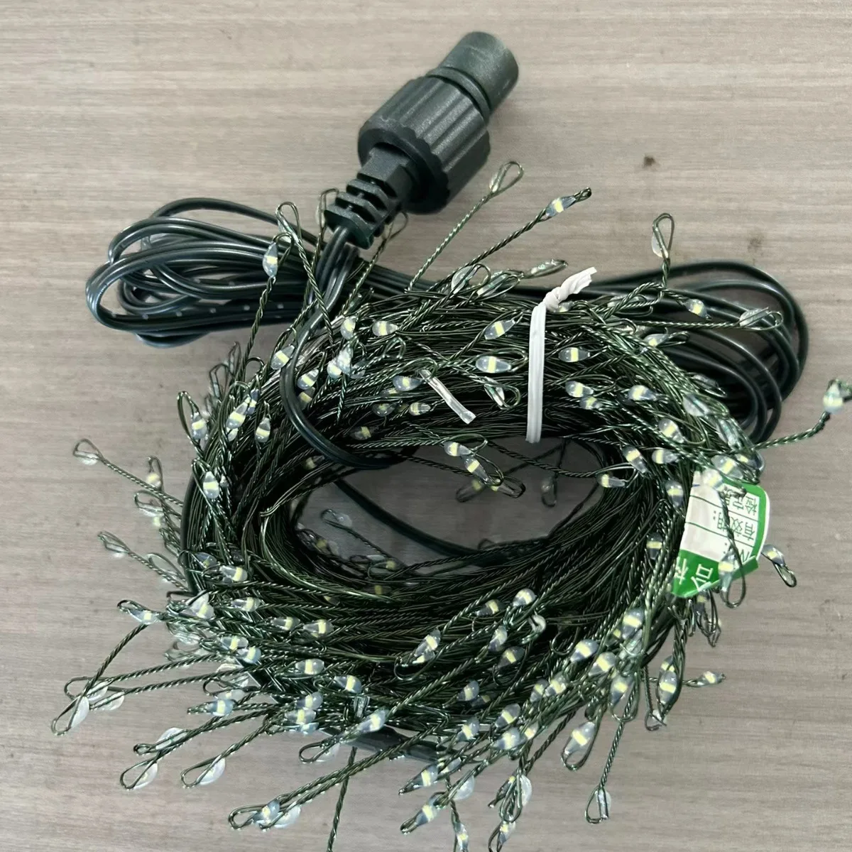 Green wire Garland Led Fairy Light Christmas Tree Firecracker Compact String 1000 1500 2000 3000 Led Cluster Fairy Light