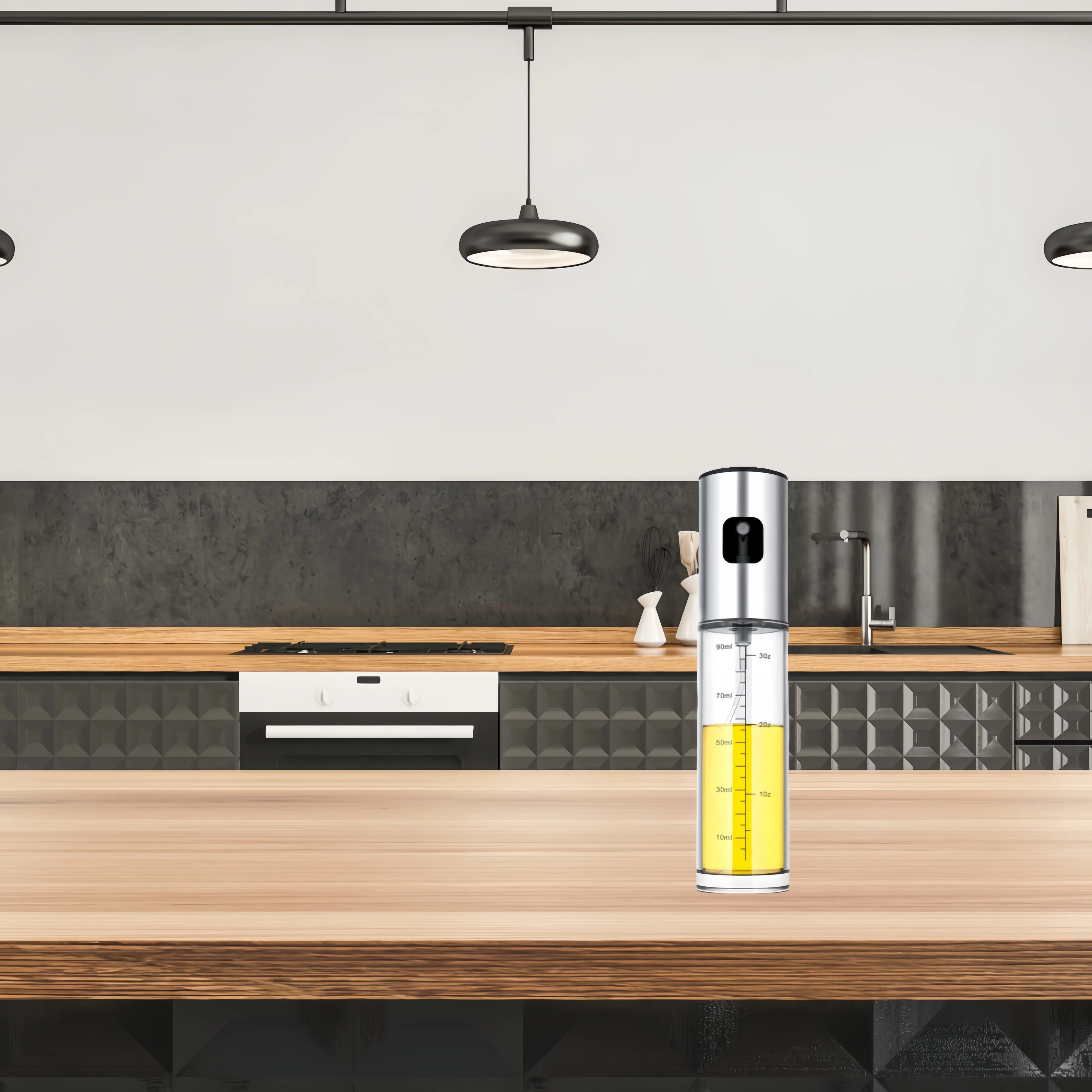 100ml Best Selling Products Olive Oil Spray Bottle Glass Stainless Steel Oil Sprayer for Cooking