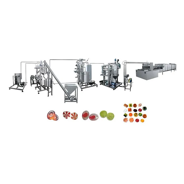 Commercial Large Scale Toffee Candy Line Cheap Fruits Candy Making Machine