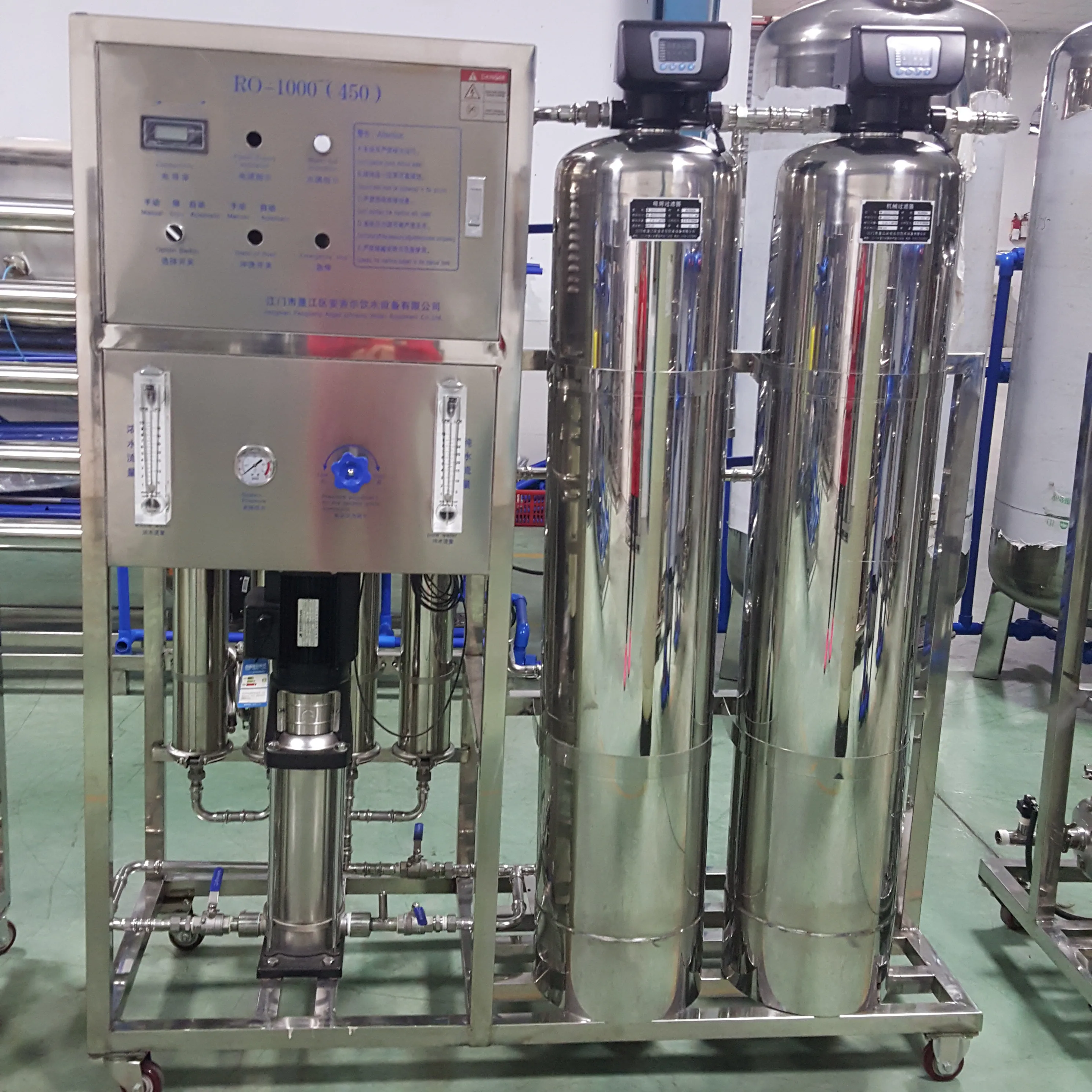 Jiangmen Greenfall water treatment equipment by Ro Multi-media and activated carbon filter
