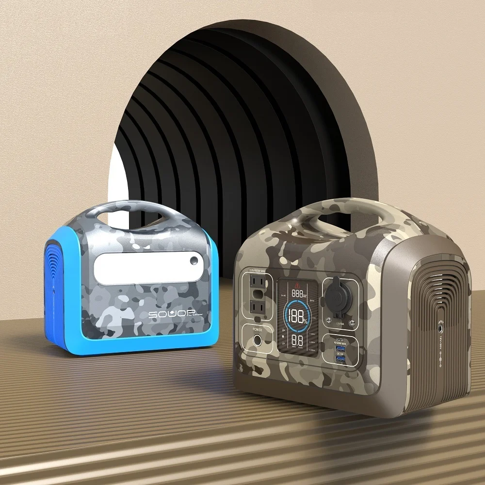 Модная цветная портативная электростанция для кемпинга для использования вне помещений и дома