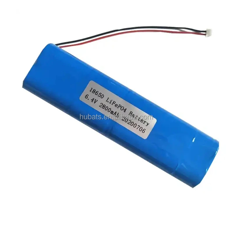 6.4v 2800mah LiFepo4 18650 2s2p battery pack 2.8Ah 6.4 v for solar street light