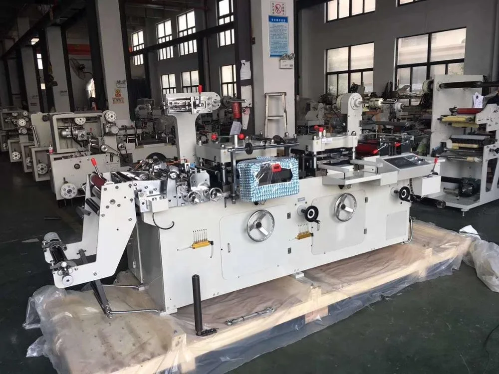 
TXM-320D Automatic flat bed two seat hot foil label die cut machine 